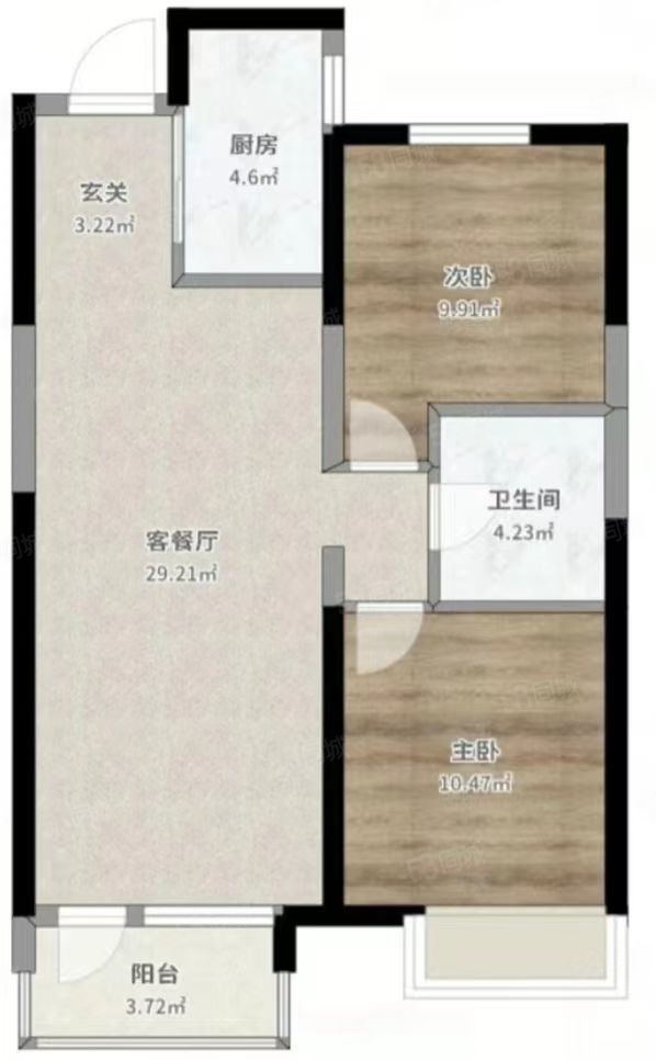 北苑地鐵站 北客站 韓家灣社區 精裝兩室 設施齊全 拎包入住
